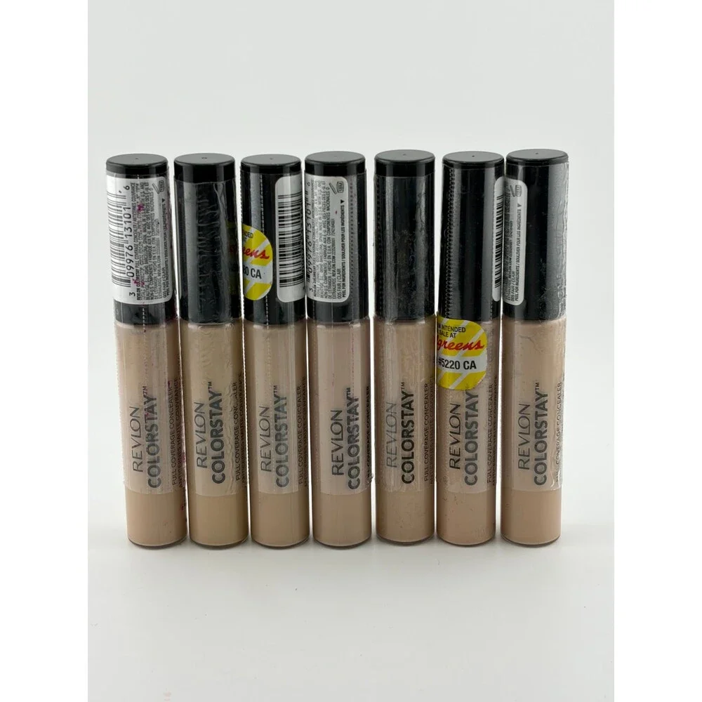 Revlon ColorStay Full Coverage Concealer Makeup 18M Fair Clair 005 - Set of 7